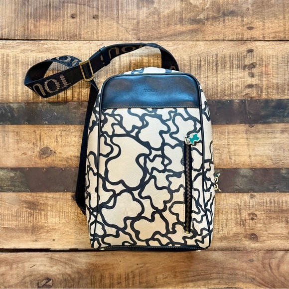 Tous Kaos Printed Leather Backpack, Like New - Picture 1 of 16